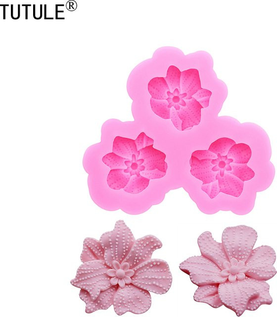 TUTULE Silikonform mit Polka Dot Blumenmuster und Herzform in Pink für Harzschmuck, Handyhüllen und Schokoladen- sowie Fondant-Dekorationen - Bild 1