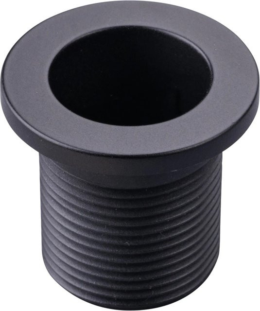 Fackelmann Waschbecken-Rosette zum Schrauben aus Kunststoff, Durchmesser: 25 mm, Schwarz - Bild 1