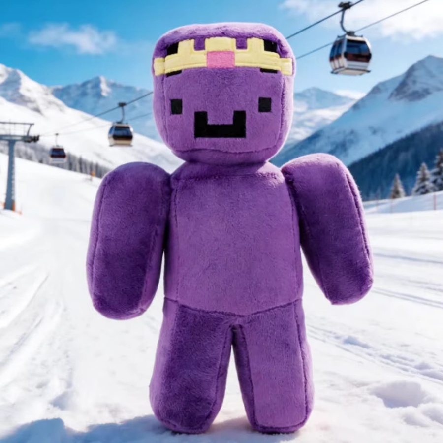Wemmbu Minecraft Fantasy Plüschtier, Lila, Textil - Bild 2