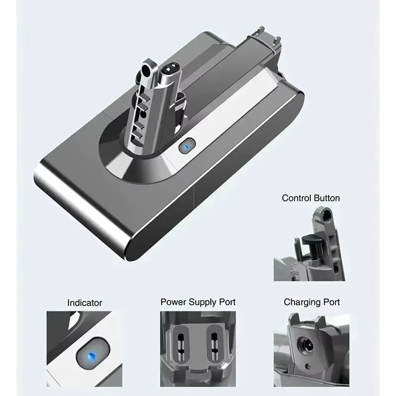 Ersatzakku für Dyson SV14 und V11 Staubsauger, Li-Ion Pack mit 4800 mAh - Bild 3