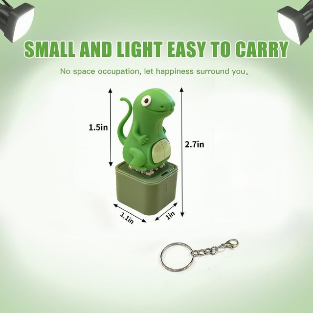 BC Pet Supplies FroschEidechse Tastatur Fidget Clicker Schlüsselanhänger, mit Licht und Ton - Bild 1