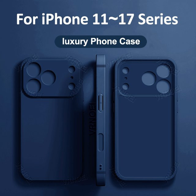 VOUVI Objektivschutzhülle für iPhone 11 bis 17 Pro Max und Air 14 bis 16 Plus in Schwarz - Bild 1