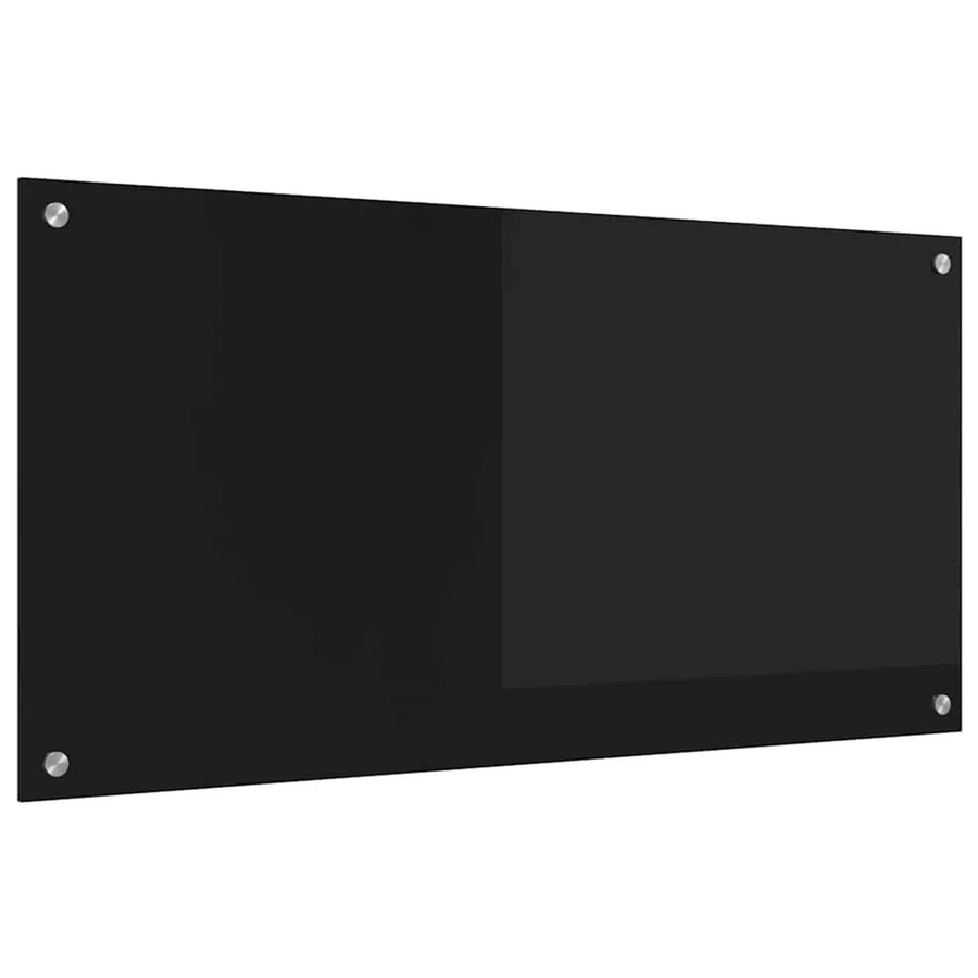 vidaXL Küchenrückwand aus gehärtetem Glas in Schwarz, B/H: 100 x 50 cm - Bild 2