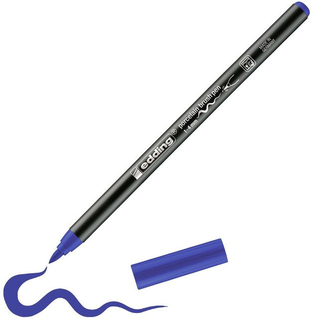edding 4200 Porzellan-Brushpen in Blau - Bild 1