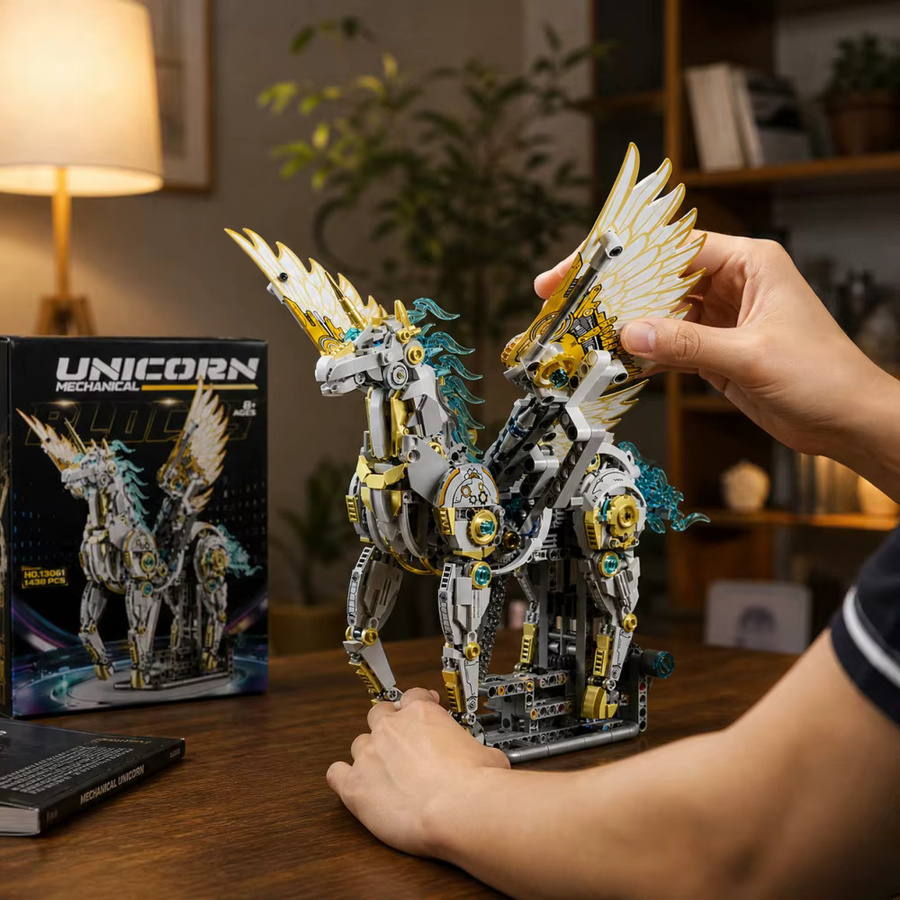FUNXINEE Einhorn-Pegasus, Baukasten, mit Licht, ab 8 Jahren - Bild 5