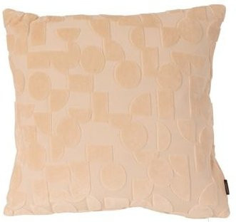 Kissen TOMMY mit Grafikdesign in Orange und Beige, B/B/H: 45 x 45 x 45 cm - Bild 1
