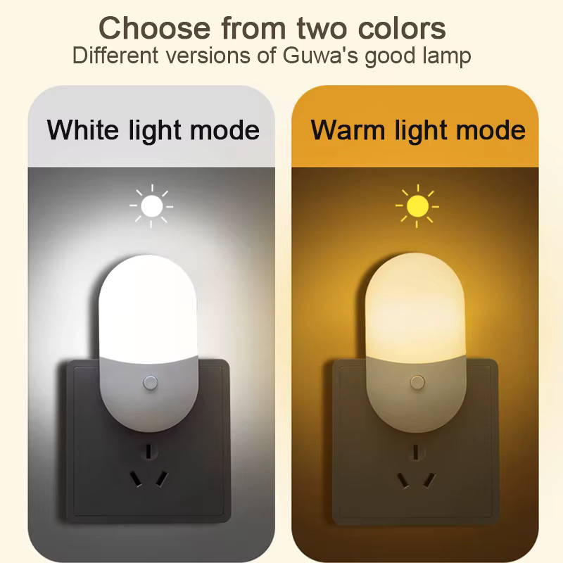 2er-Set Feimefeiyou Mini LED Nachtlicht in Warmweiß für Schlafzimmer und Kinderzimmer - Bild 2