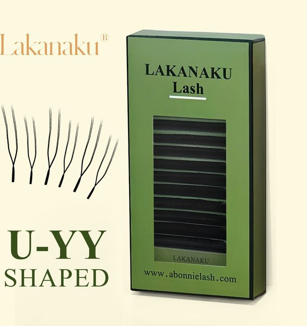 Lakanaku Künstliche Wimpern, 12 Reihen, C D Curl, Natürlich - Bild 1