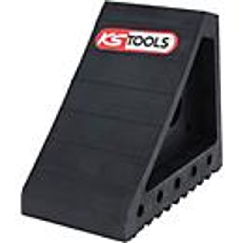 KS Tools Gummi Unterleg-Keil mit Griff in Schwarz B/T/H: 20 x 15 x 15 cm - Bild 4