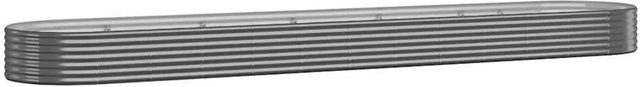 vidaXL Hochbeet aus verzinktem Stahl in Anthrazit, B: 507 cm, T: 100 cm, H: 36 cm - Bild 1