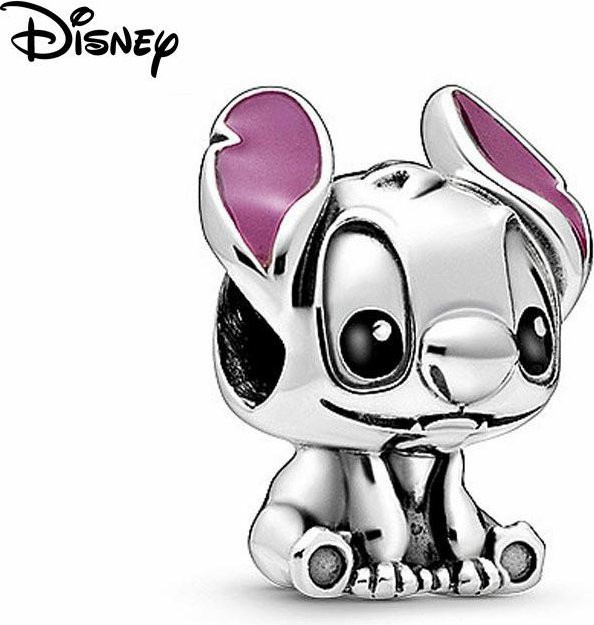 zjy8 Charm-Perle Donald Duck, 925 Silber, Damen, grau - Bild 1