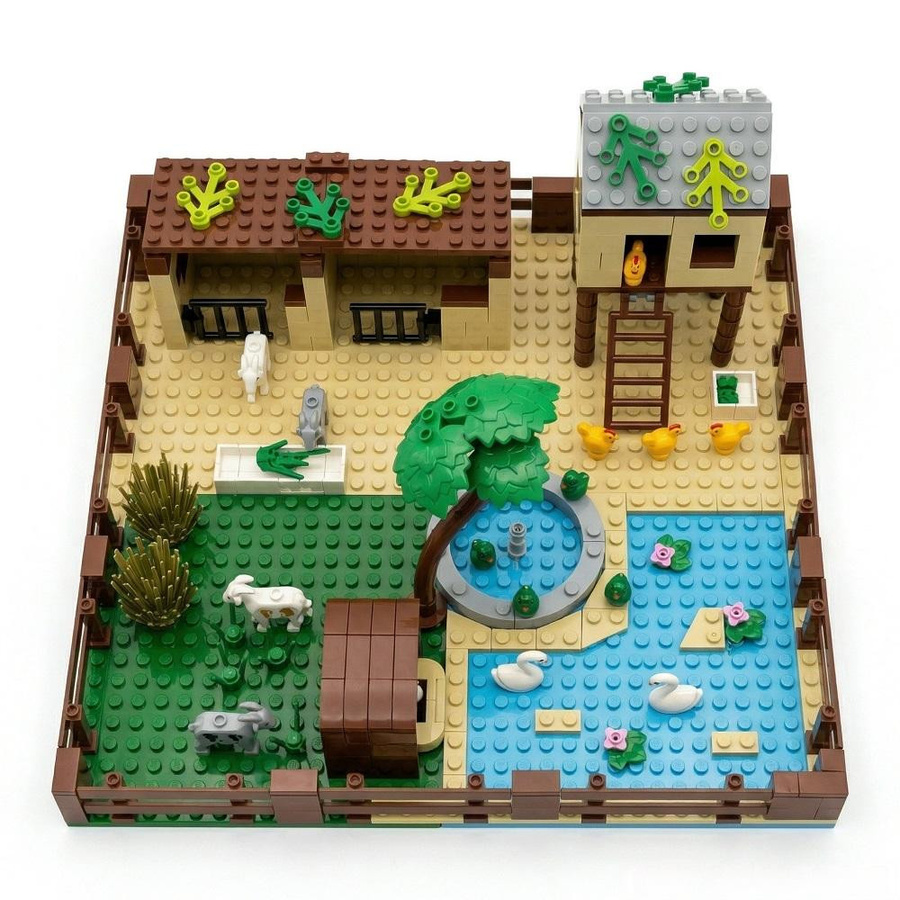 Linyi toy Bauernhof Tiere Nutztiere Spielset - Bild 5