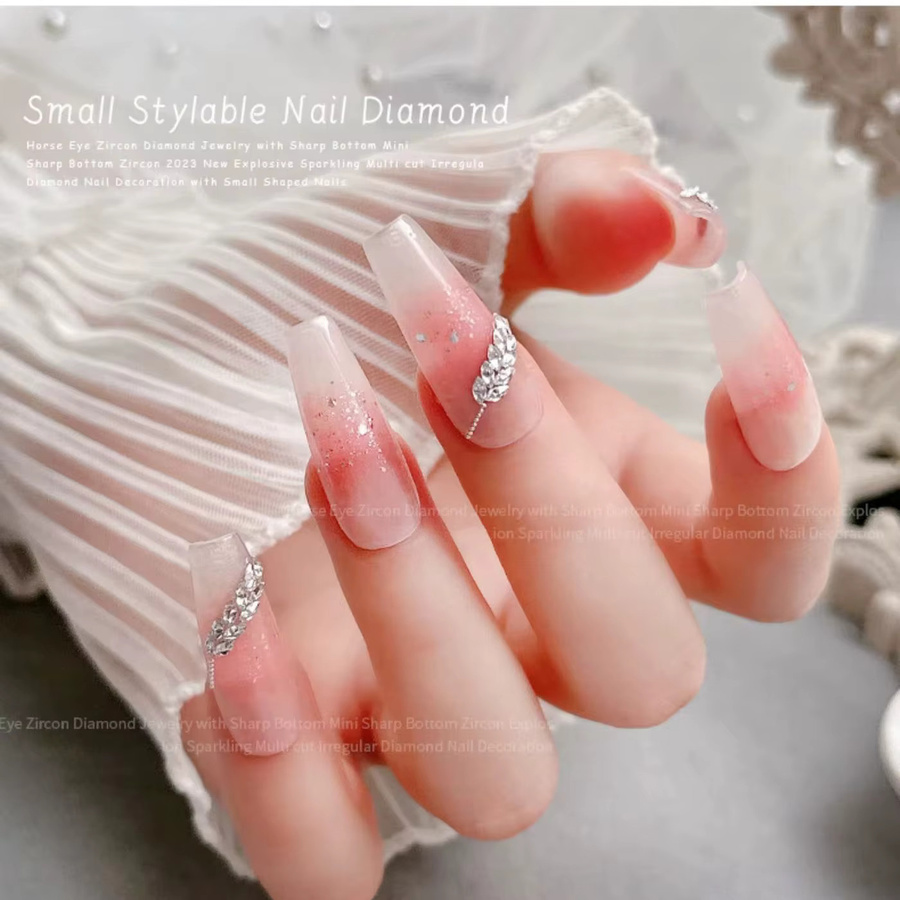 Leya Nagelcharms Mini-Zirkon, 50 Stück, Glänzend, Unisex - Bild 2