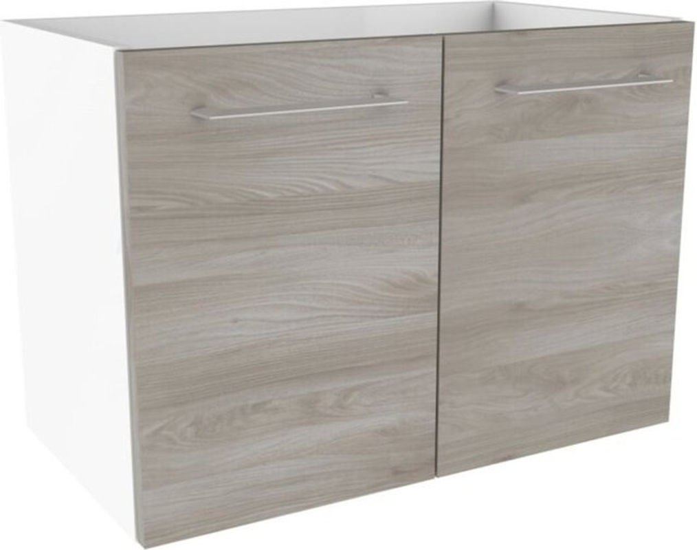 Fackelmann Waschbeckenunterschrank Lima für das Badezimmer mit Soft-Close-Türen, Weiß matt oder Braun, B/H/T: 59,0 x 42,0 x 33,0 cm - Bild 3