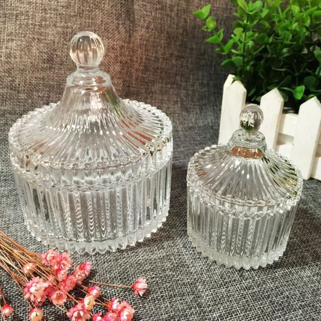 Transparentes Vorratsglas aus Glas mit Deckel für Süßigkeiten oder Schmuck - Bild 1
