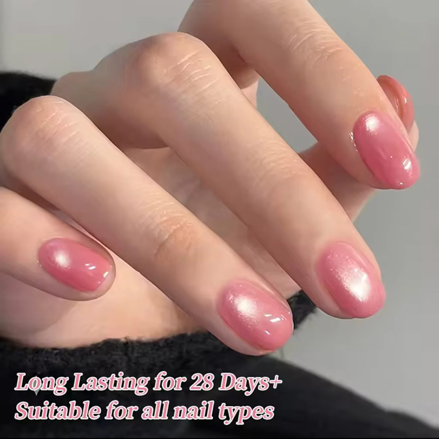 MIANEL Elsa Pink Katzenaugen-Gel-Nagellack, 10 ml, schimmernd - Bild 4
