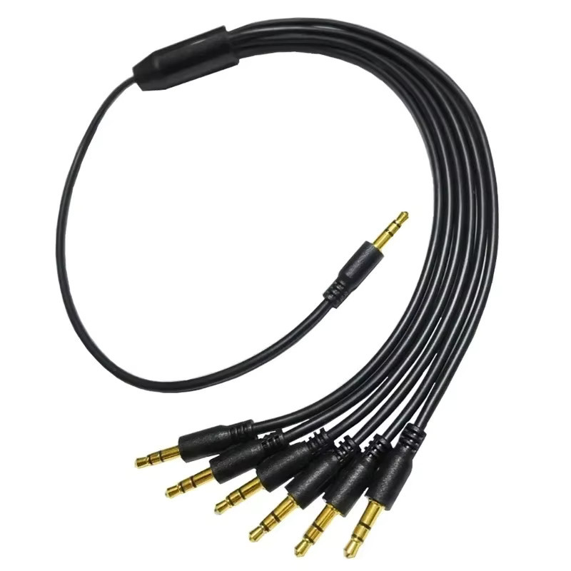 BSN AUX-Kabel-Splitter-Adapter Schwarz mit 3,5-mm-Klinkenstecker für Computer-Headset - Bild 4