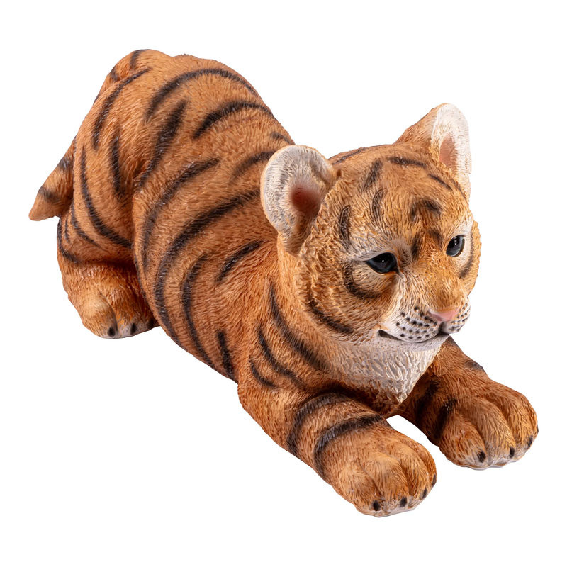 Dekofigur Tigerbaby von viva domo in Orange und Schwarz aus Kunstharz - Bild 2