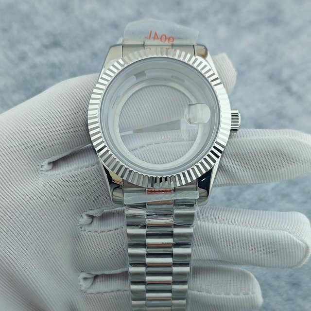 Miyoda Uhrenzubehör, Edelstahlarmband, 36 mm, 40 mm, Edelstahlgehäuse - Bild 1