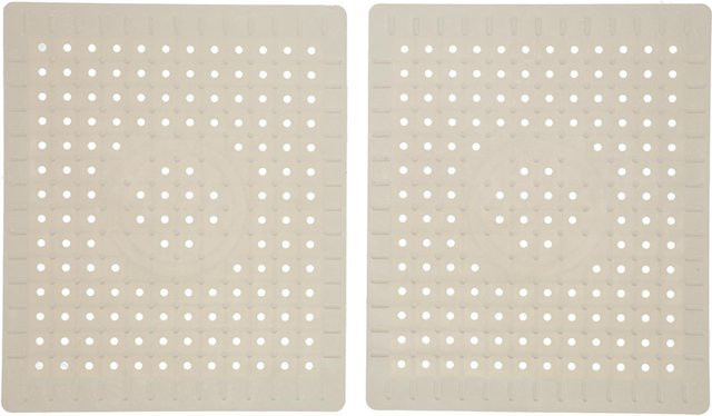2er-Set mfySpace Spülbeckenmatte aus Silikon in Beige, rutschfest und leicht zu reinigen - Bild 1