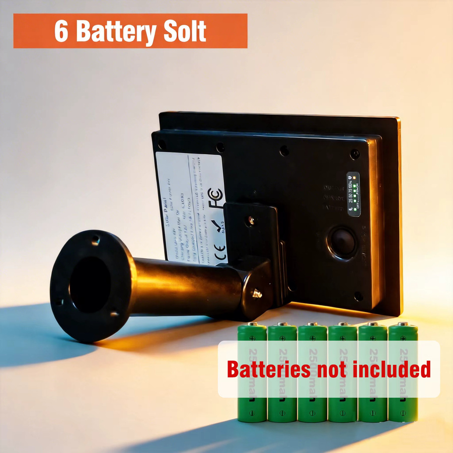 EYIZCO 4W Solarpanel in Schwarz mit Micro-USB und Typ-C Ausgang, wasserdichtes 5V Solarpanel zum Aufladen von 18650-Batterien für LEDs oder Fernsensoren - Bild 2