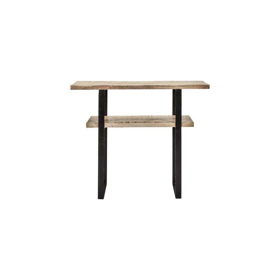 House Doctor Wandtisch Woda aus Mangoholz in Natur mit Eisengestell, Breite: 90 cm, Tiefe: 30 cm, Höhe: 30 cm - Bild 1