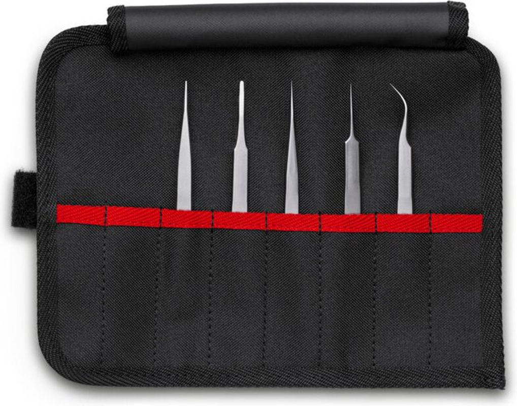 KNIPEX Präzisionspinzetten-Set 5-teilig in Silber - Bild 2