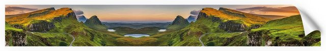 Myspotti Küchenrückwandfolie Scotland in Tile-Look, selbstklebend, Multicolour, B: 450 cm, H: 60 cm - Bild 1