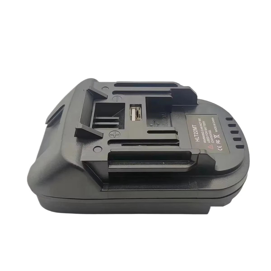HLT22MT Batteriekonverter von Hilti für 22V B22 zu Makita 18V BL1850 BL1860 mit USB-C Anschluss in Schwarz - Bild 2