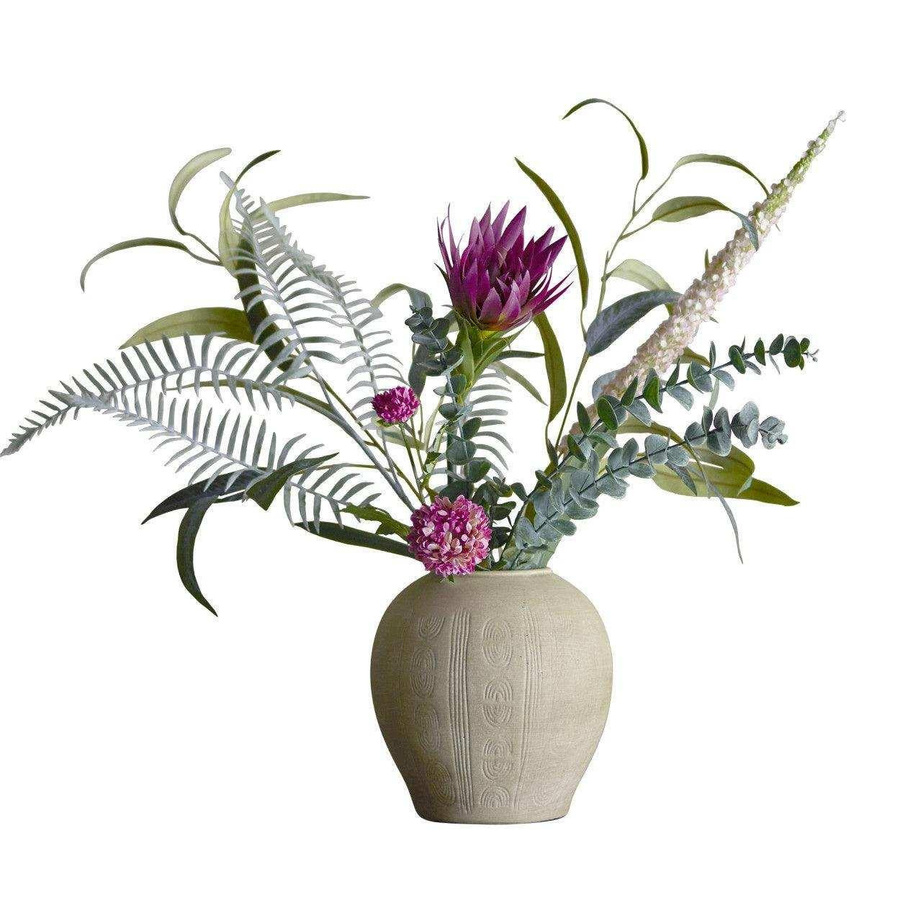 Bloomingville Crown Bouquet in Rot mit bunten Akzenten in Lila und Grün - Bild 1