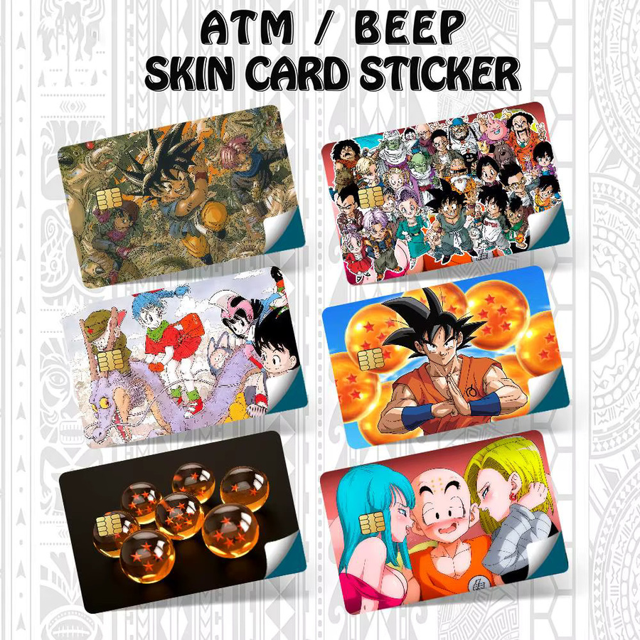 Dragon Ball Son Goku Kakarot Aufkleber-Set, 4 Stück wasserfeste Dekoration für Karten und Bus-Pässe, Mehrfarbig - Bild 2