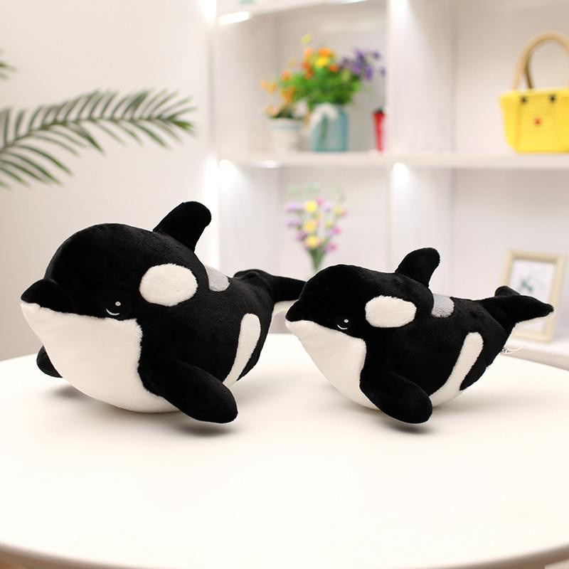 Süßer Mu Cheng Schwertwal Plüschtier Orcinus Orca Fischpuppe 30cm - Bild 4