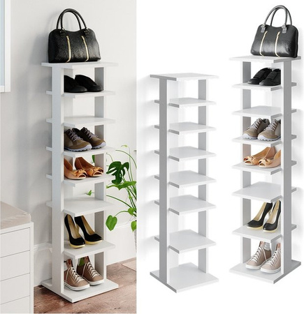 Vicco Schuhregal Sara mit 8 Ablagen als freistehendes Standregal für Flur und Diele