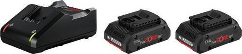 Bosch Professional Akku Starter-Set mit 2x ProCORE 18V 4,0 Ah und GAL 18V-40 Ladegerät in Schwarz - Bild 1
