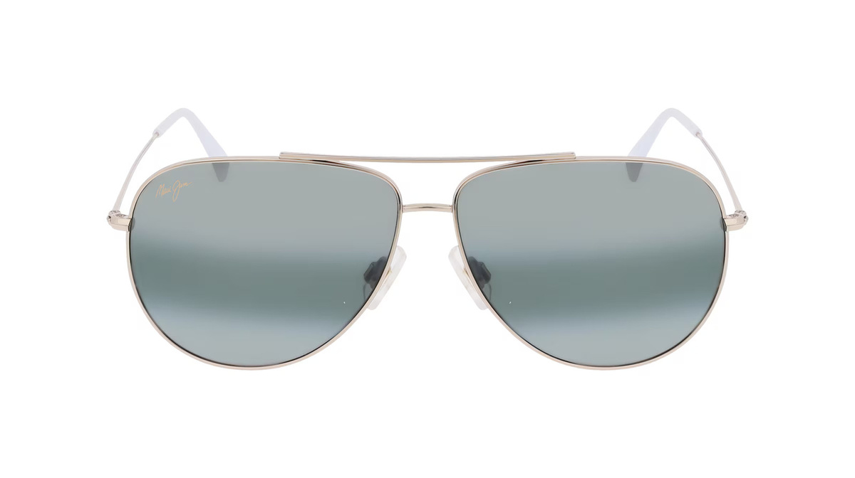 Maui Jim MJ0674S Sonnenbrille Pilot, Vollrand, Metall, Silber, Herren - Bild 1