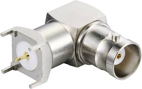 TRU COMPONENTS 2632826 BNC-Steckverbinder Buchse für den horizontalen Einbau, 50 Ohm, Silber - Bild 1