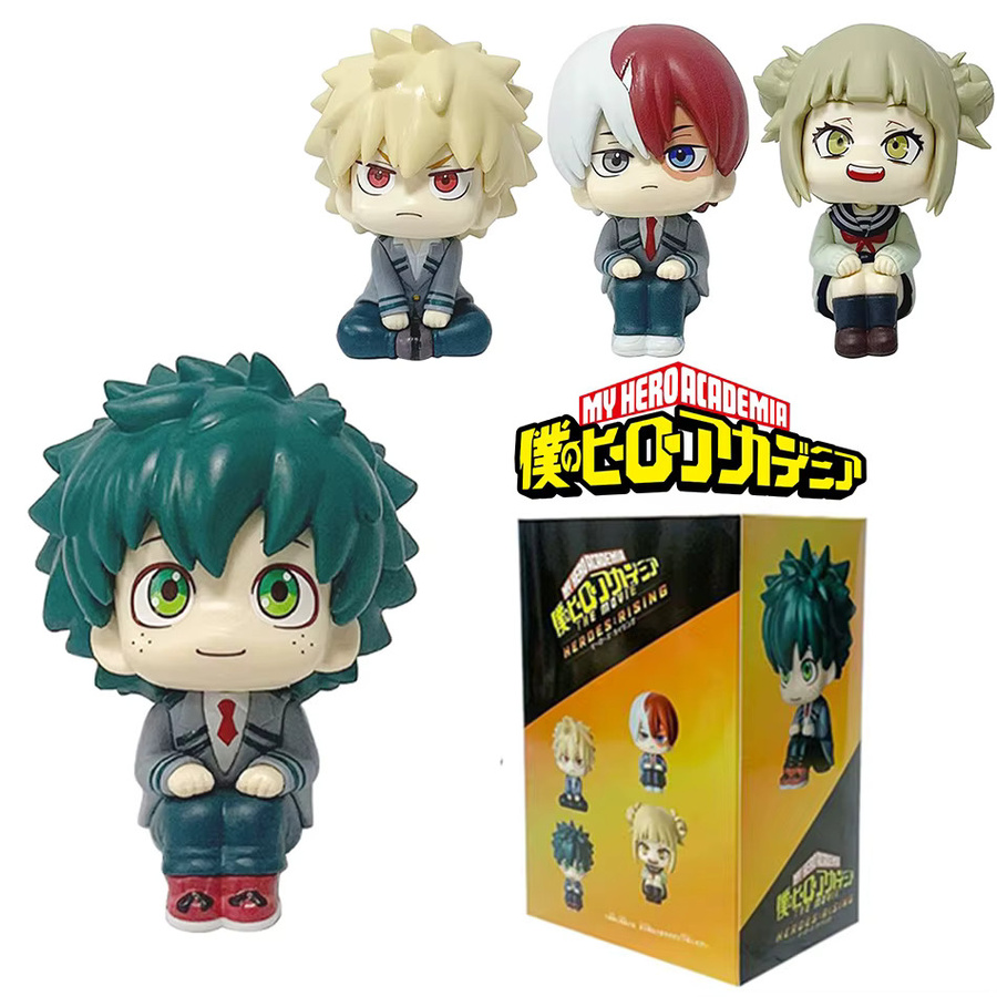 My Hero Academia Izuku Midoriya Katsuki Bakugo Todoroki Shoto Q-Version, 4-teiliges Set, PVC-Figuren - Bild 3