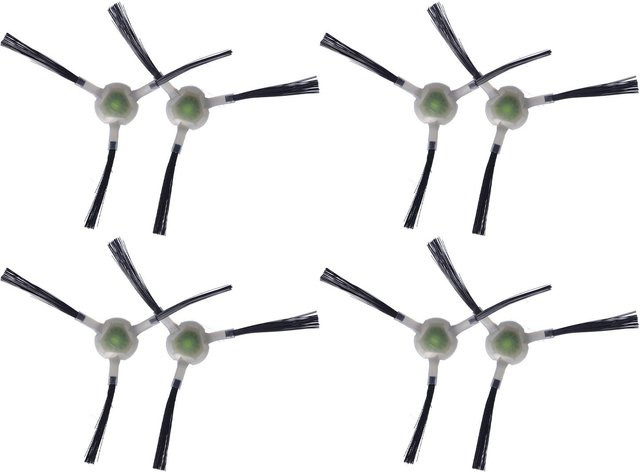4er Set Seitenbürsten Ersatz für Lefant M210 M210S M210B M213 Roboterstaubsauger von CosyHome in Grau - Bild 1