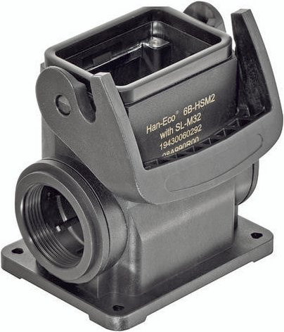 HARTING Sockelgehäuse 19 43 006 0292 19430060292 aus Kunststoff in Schwarz - Bild 1