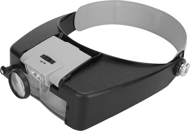 Koogeelife Brillenlupe mit LED-Beleuchtung, Grau - Bild 1