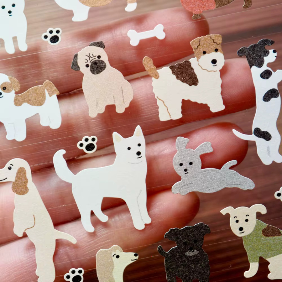 Suatelier Kawaii Hunde und Welpen Aufkleber Set für Scrapbooking und DIY Tagebuch in Multicolour - Bild 2