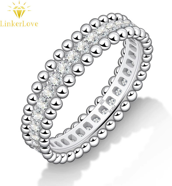 Ring Moissanit, 925 Silber, Damen, Verlobung - Bild 1