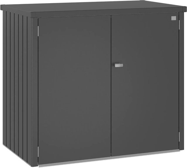 Biohort Mülltonnenbox Alex Duo in Dunkelgrau-Metallic aus Stahl, B/H/T: 147 x 129 x 88 cm - Bild 1