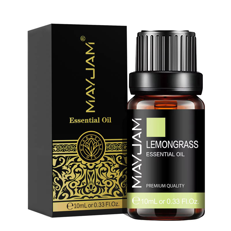 MAYJAM Ätherische Öle Set mit Lavendel, Minze, Zitrone und Vanille, 10 ml pro Flasche, braune Glasflaschen - Bild 2