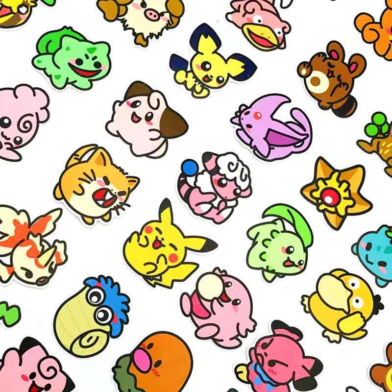 TAKARA TOMY Kawaii Anime Taschenmonster Aufkleber, 53-teiliges Set - Bild 5