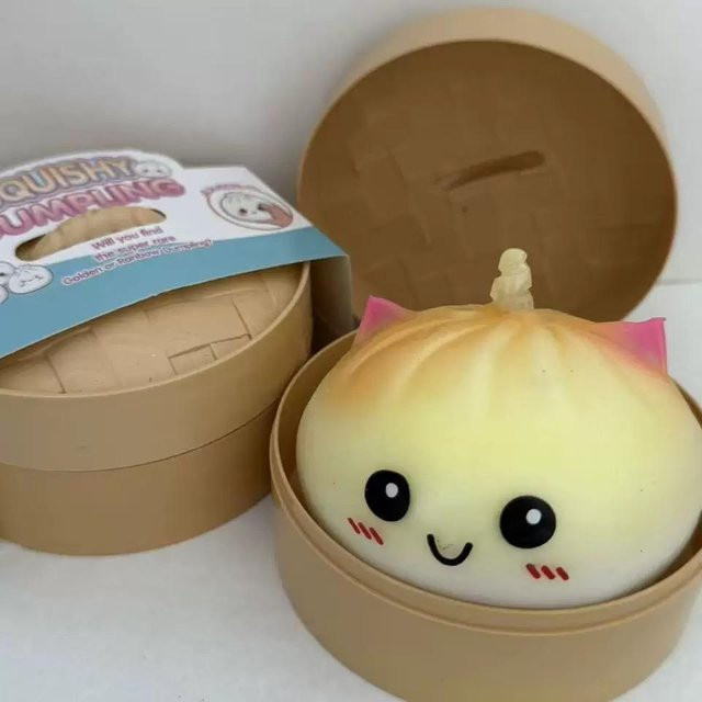 Buntes Dumpling Squishy Spielzeug, gelb - Bild 1