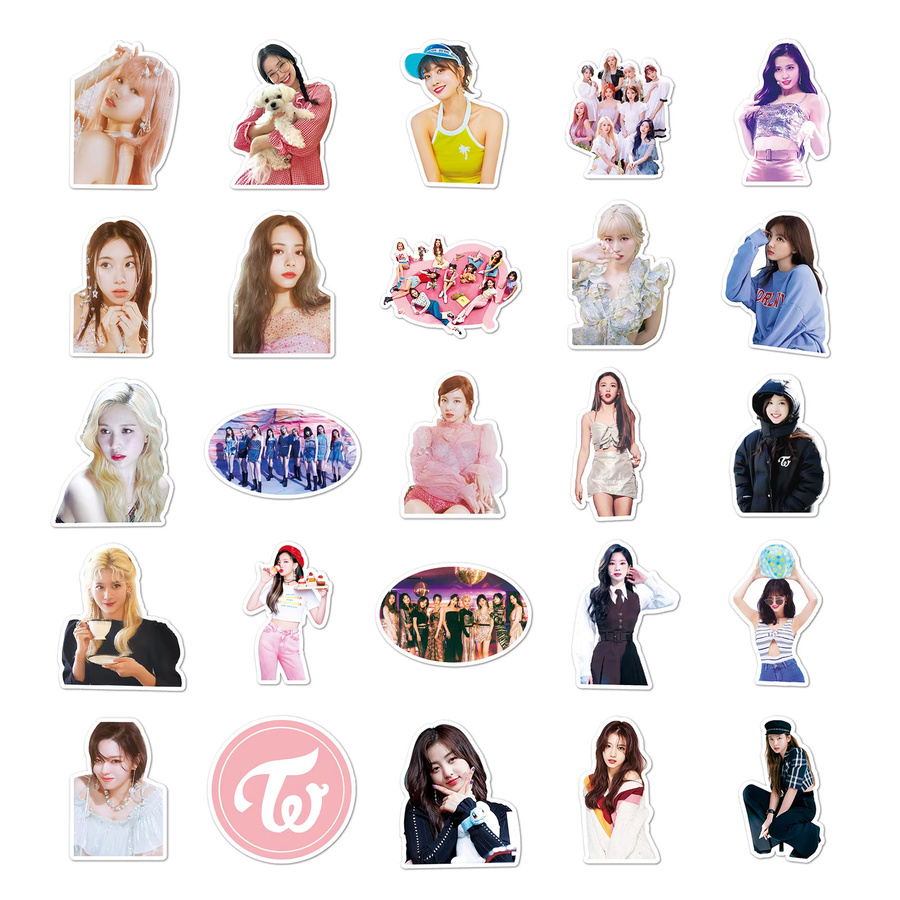 Kpop Sticker Set von 魅隆 mit südkoreanischen Mädchen Gruppen Motiven in Multicolor zur Dekoration von Laptop, Telefon und Gepäck - Bild 4