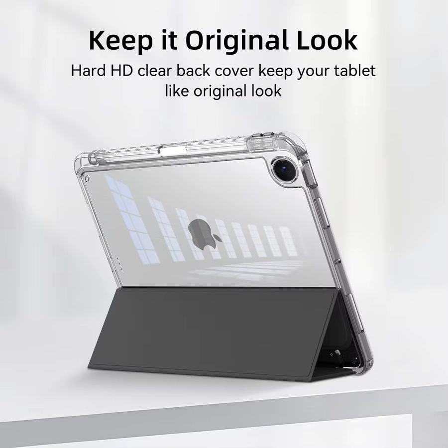 Apple iPad Hülle Transparent Schwarz für iPad Pro, iPad Air und iPad Mini - Bild 5