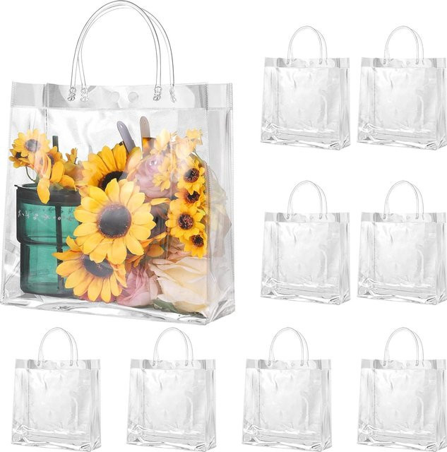 20 Stück transparente Geschenktüten aus Kunststoff für Partys, Hochzeiten und Feierlichkeiten - Bild 1