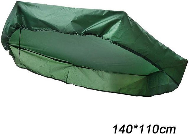 Kidsly Sandkastenabdeckung für ovale Sandkästen, wasserdichte Pool-Schutzhülle aus Polyester, grün, Breite: 230 cm - Bild 1